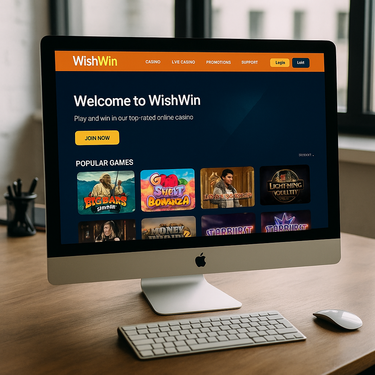 WishWin Casino - Desktop Platform Design - User Interface